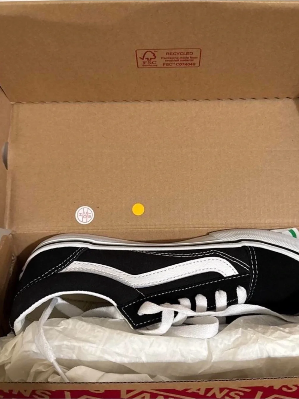 Vans Kids Black and White Low-Top Skate Sneakers